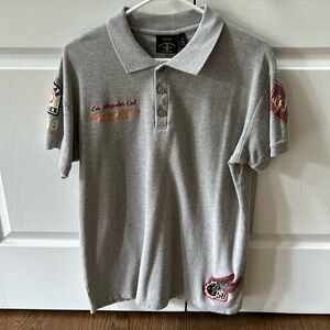 Christian Audigier Grey Garage Parts Polo M